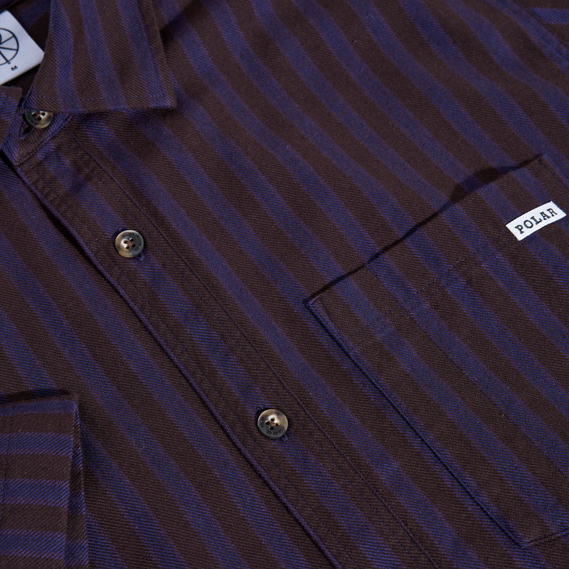Polar Mitchell Shirt - Purple/Chocolate