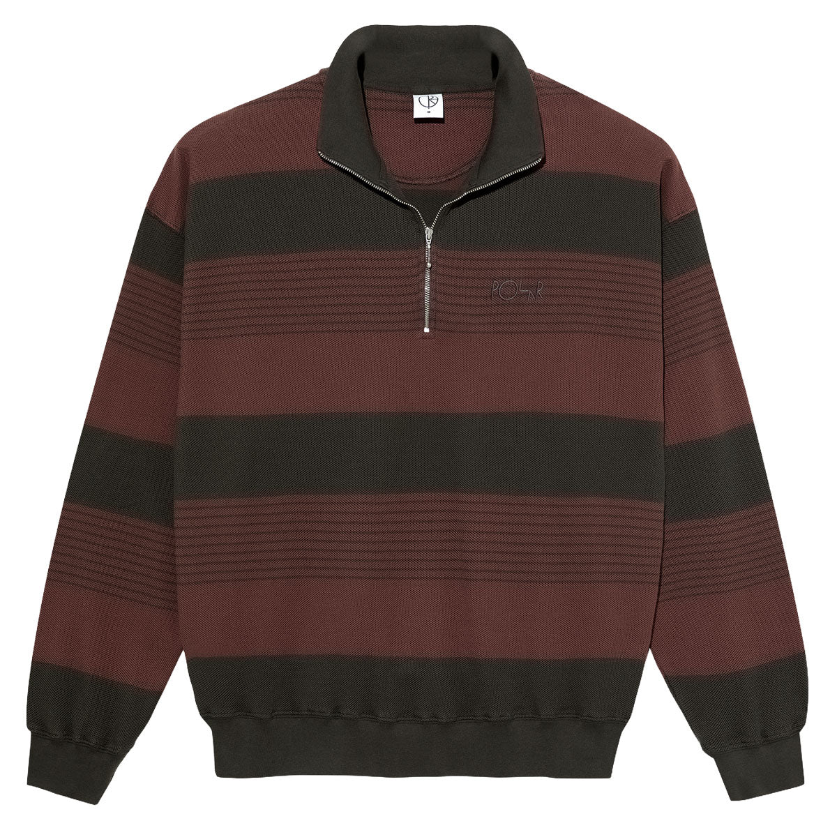 Polar Surf Half Zip Long Sleeve Shirt - Dirty Black/Brownstone image 1