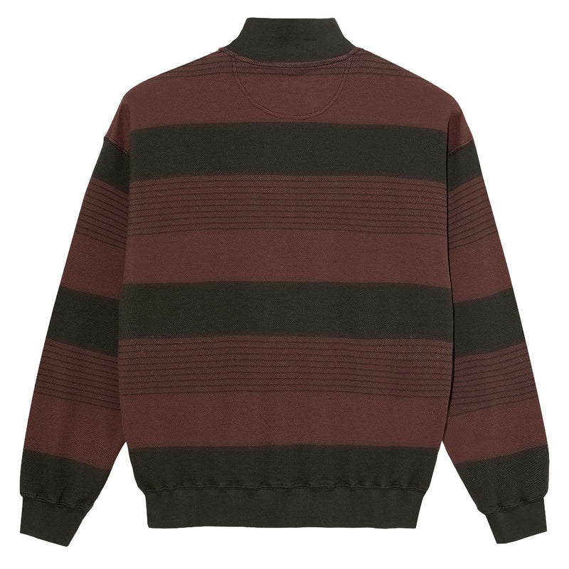 Polar Surf Half Zip Long Sleeve Shirt - Dirty Black/Brownstone