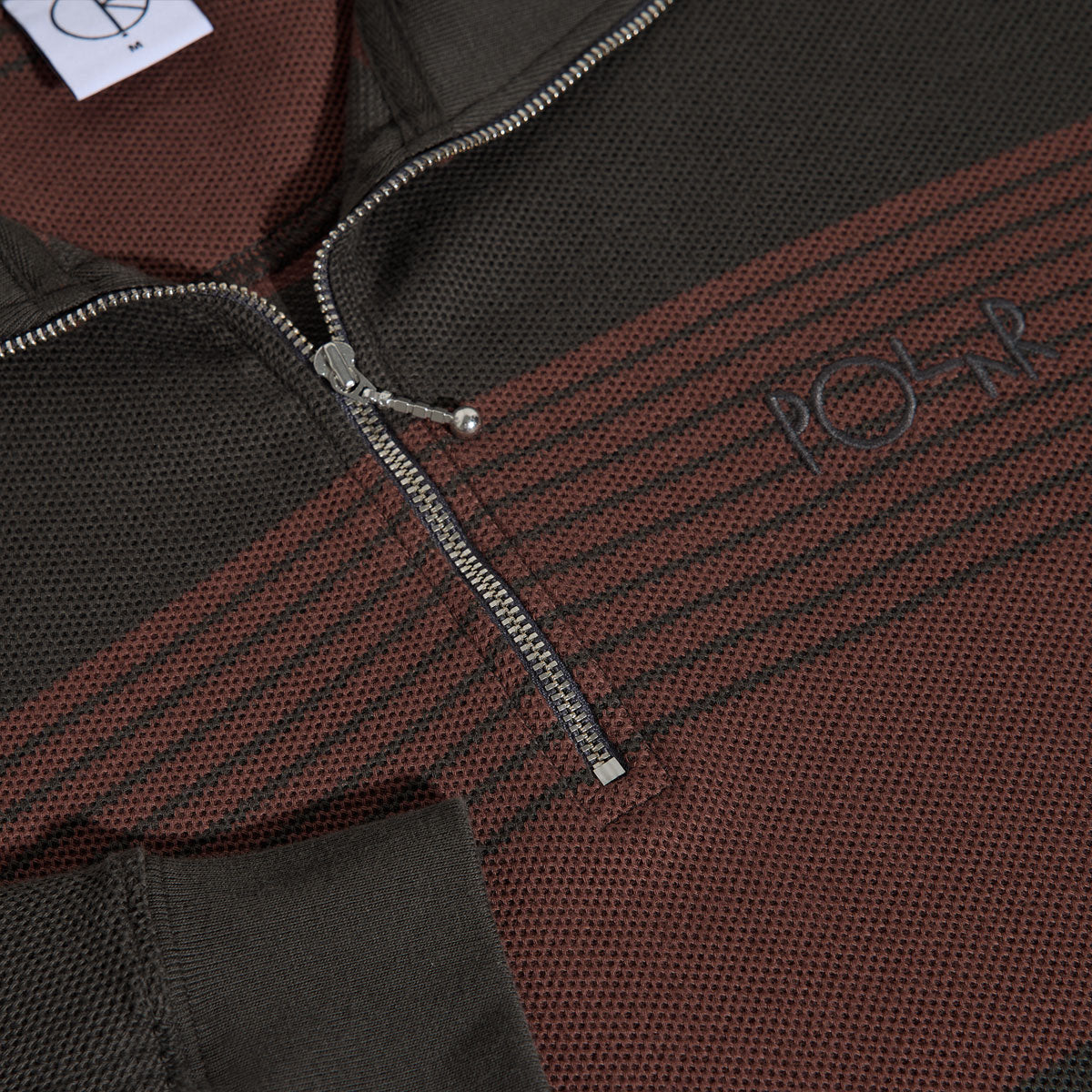 Polar Surf Half Zip Long Sleeve Shirt - Dirty Black/Brownstone image 3