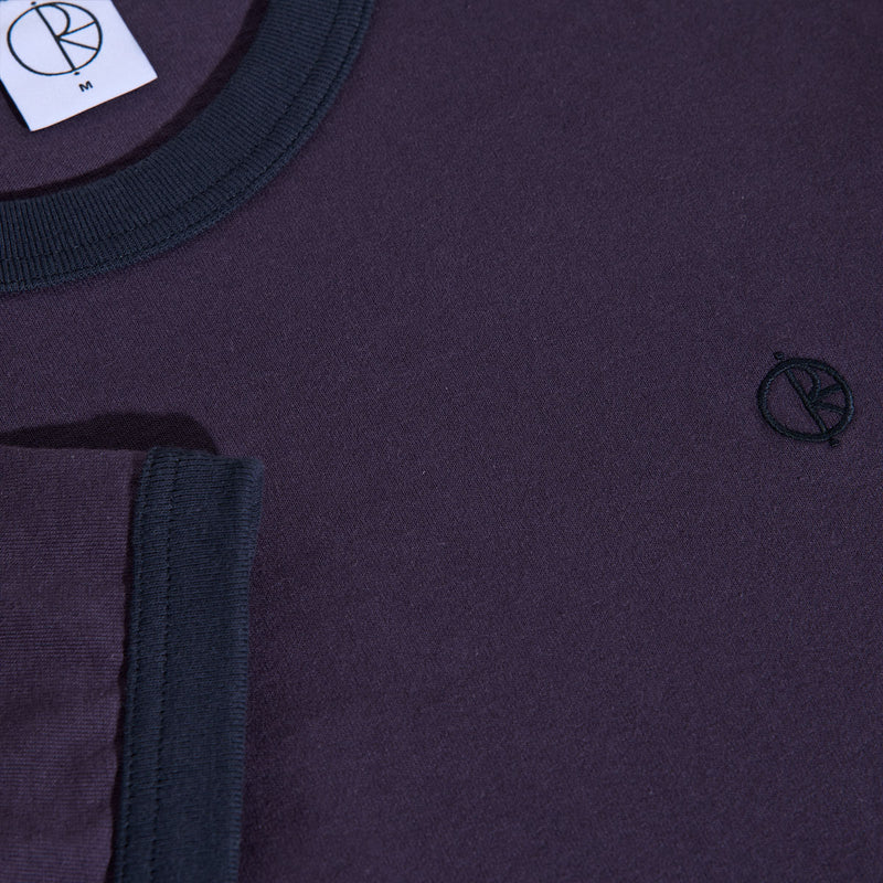 Polar Ringer T-Shirt - Dark Violet/Navy