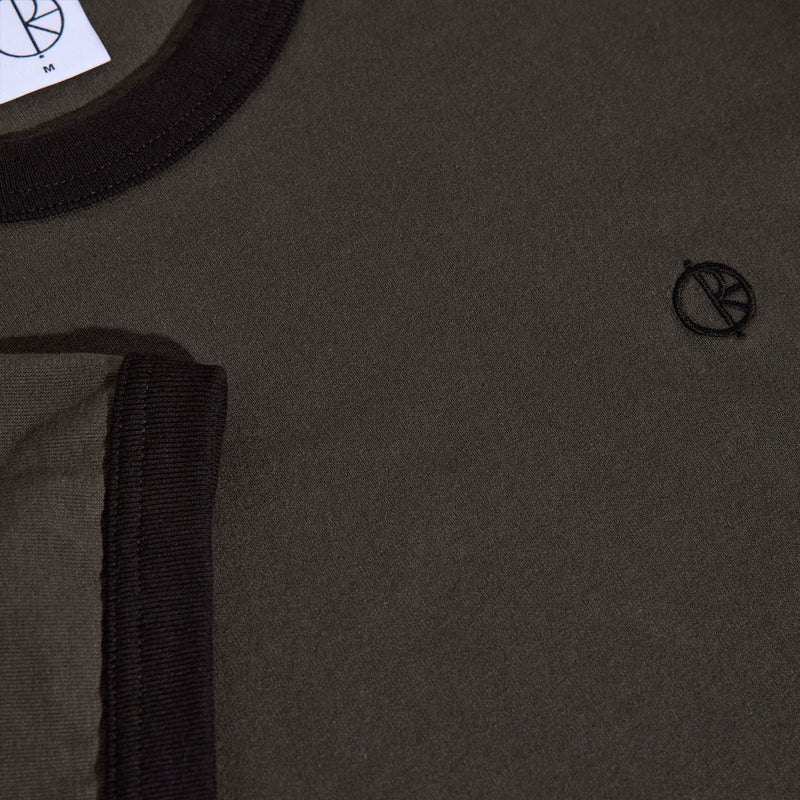 Polar Ringer T-Shirt - Dirty Black/Black