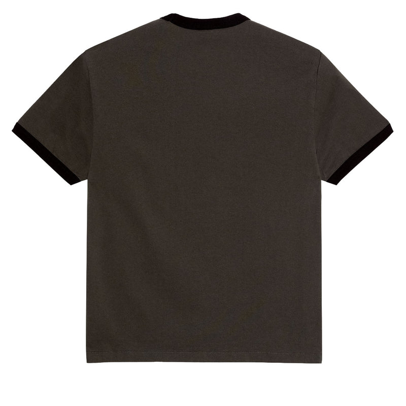 Polar Ringer T-Shirt - Dirty Black/Black