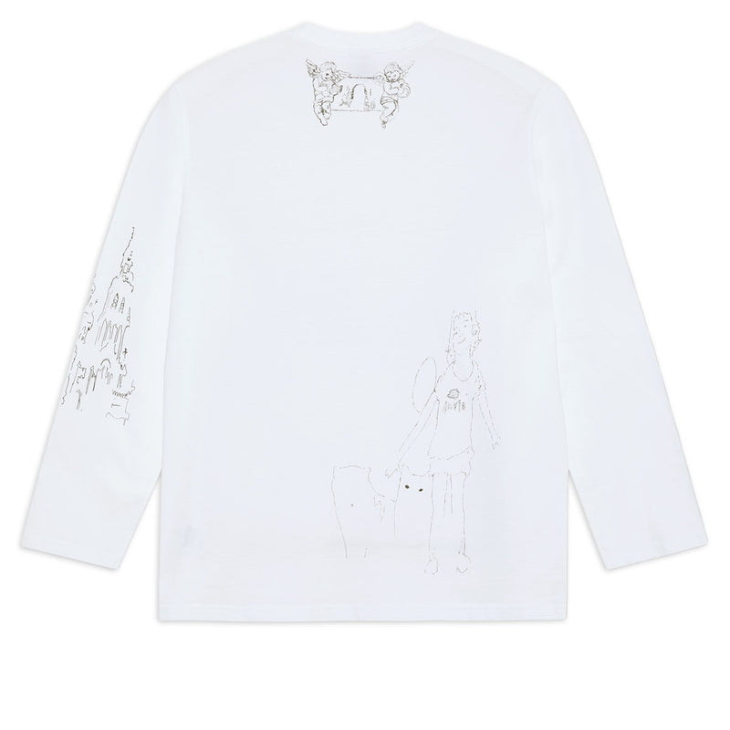Polar Steve Rêve Long Sleeve T-Shirt - White
