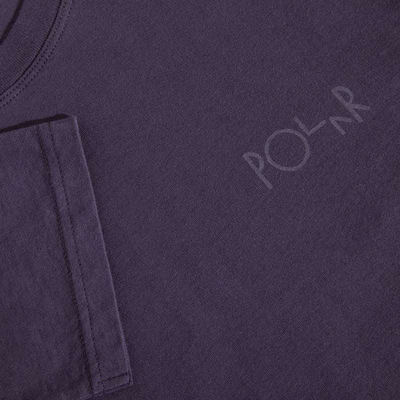 Polar Steve Stroke Logo Long Sleeve T-Shirt - Dark Violet
