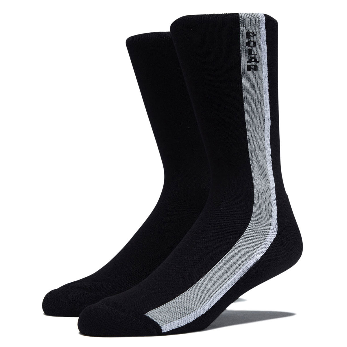 Polar Side Stripe Business Socks - Black image 1