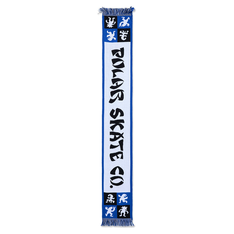 Polar Checkers Football Scarf - Blue