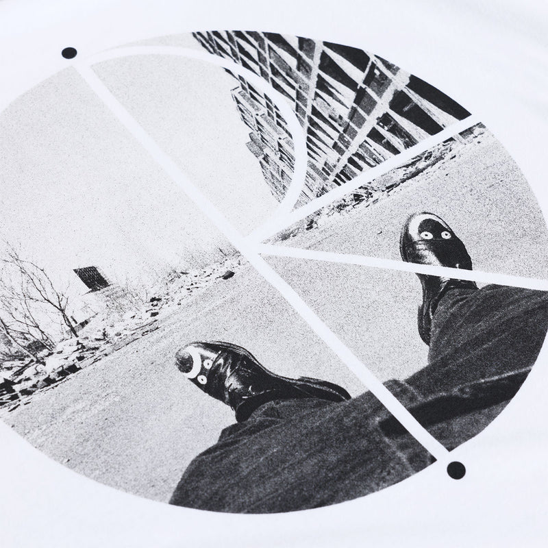 Polar Happy Sad Fill Logo T-Shirt - White