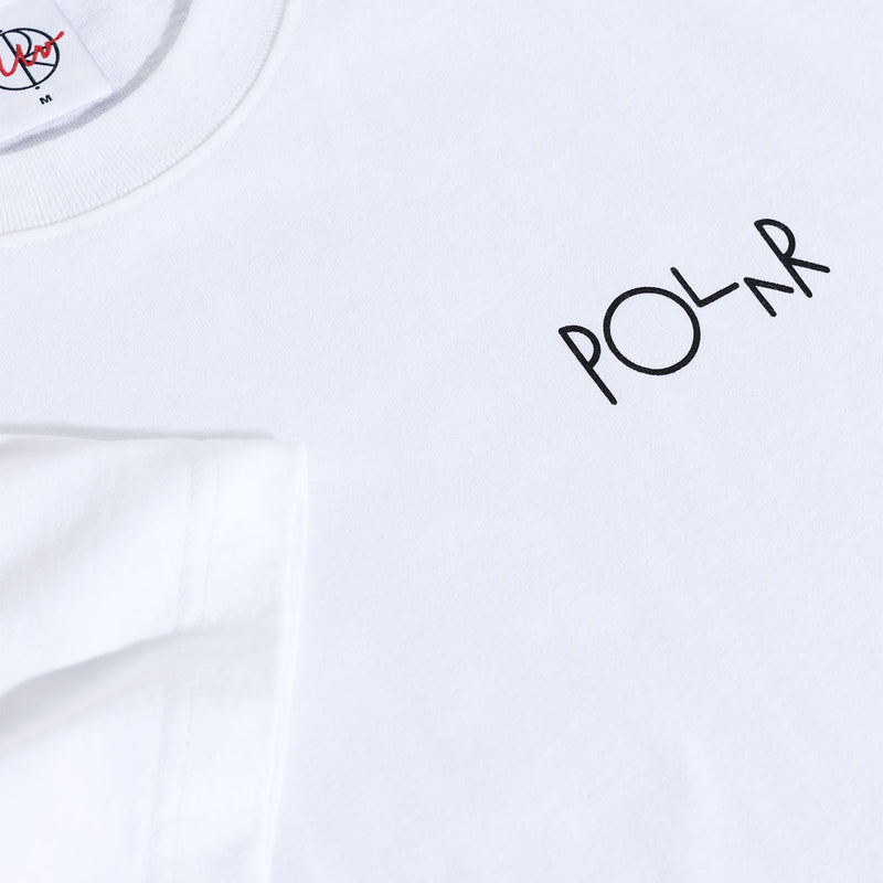 Polar Happy Sad Fill Logo T-Shirt - White
