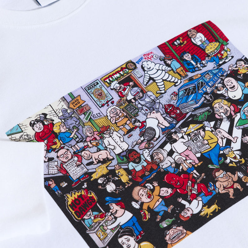 Polar Street Corner Long Sleeve T-Shirt - White