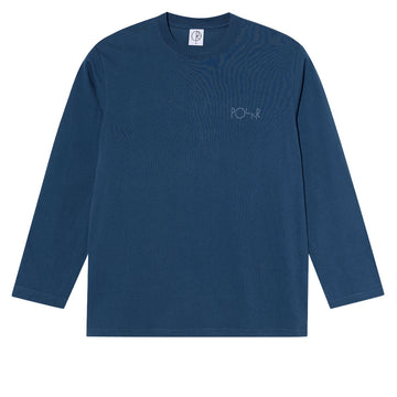 Polar Steve Stroke Logo Long Sleeve T-Shirt - Space Blue