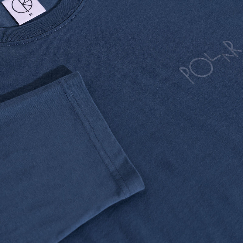 Polar Steve Stroke Logo Long Sleeve T-Shirt - Space Blue