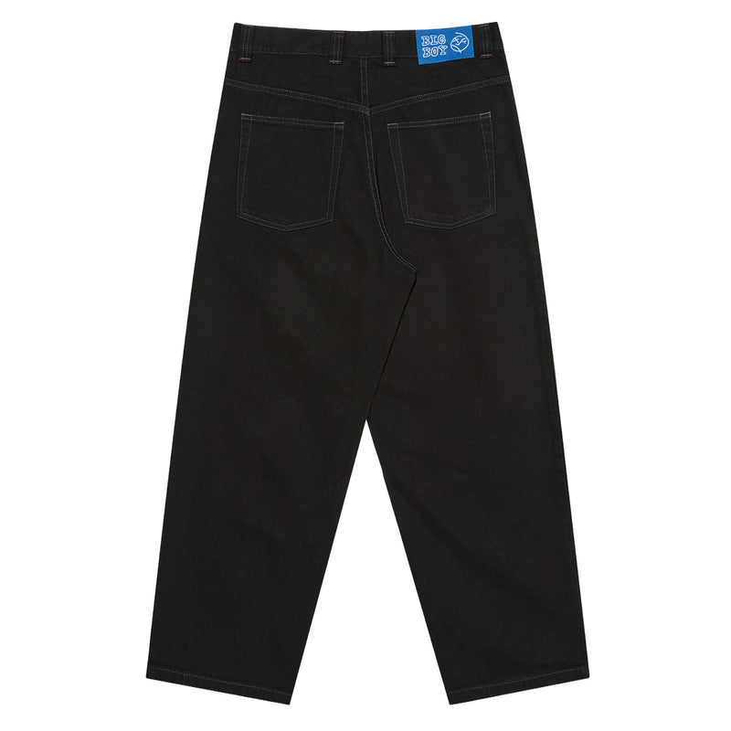 Polar Big Boy Jeans - Black/Blue Stitching