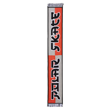 Polar Football Squares Scarf - Orange/Grey