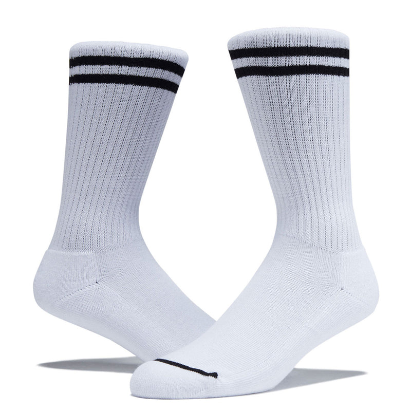 Polar 2 Stripes Rib Socks - White/Black
