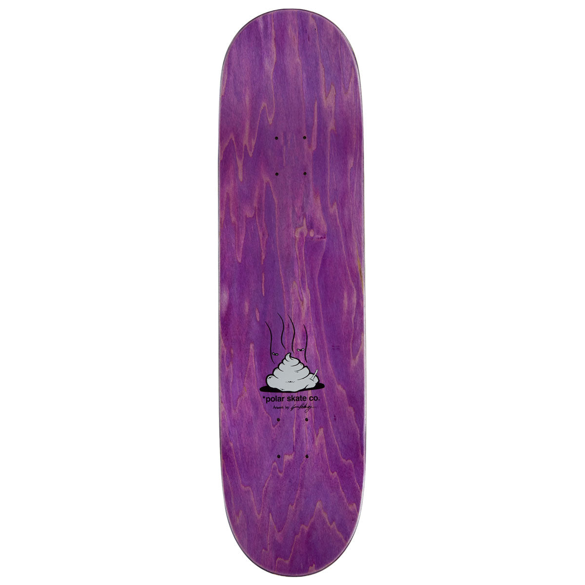 Polar Nick Boserio Useless Wooden Dog Short Skateboard Deck - Yellow - 8.50