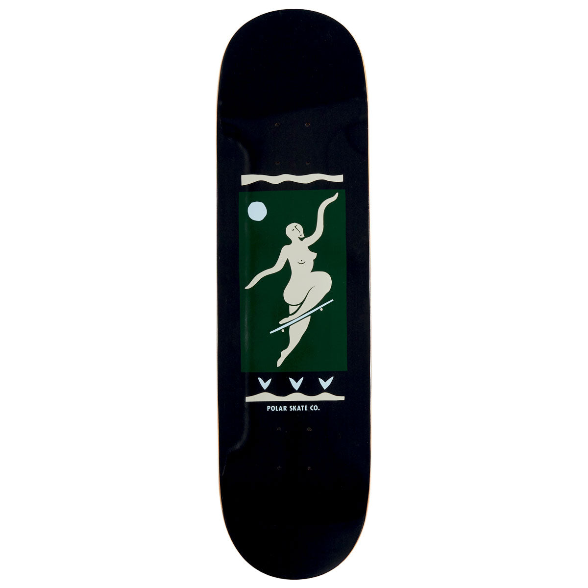 Polar No Comply Team Skateboard Deck - Charcoal - 8.25