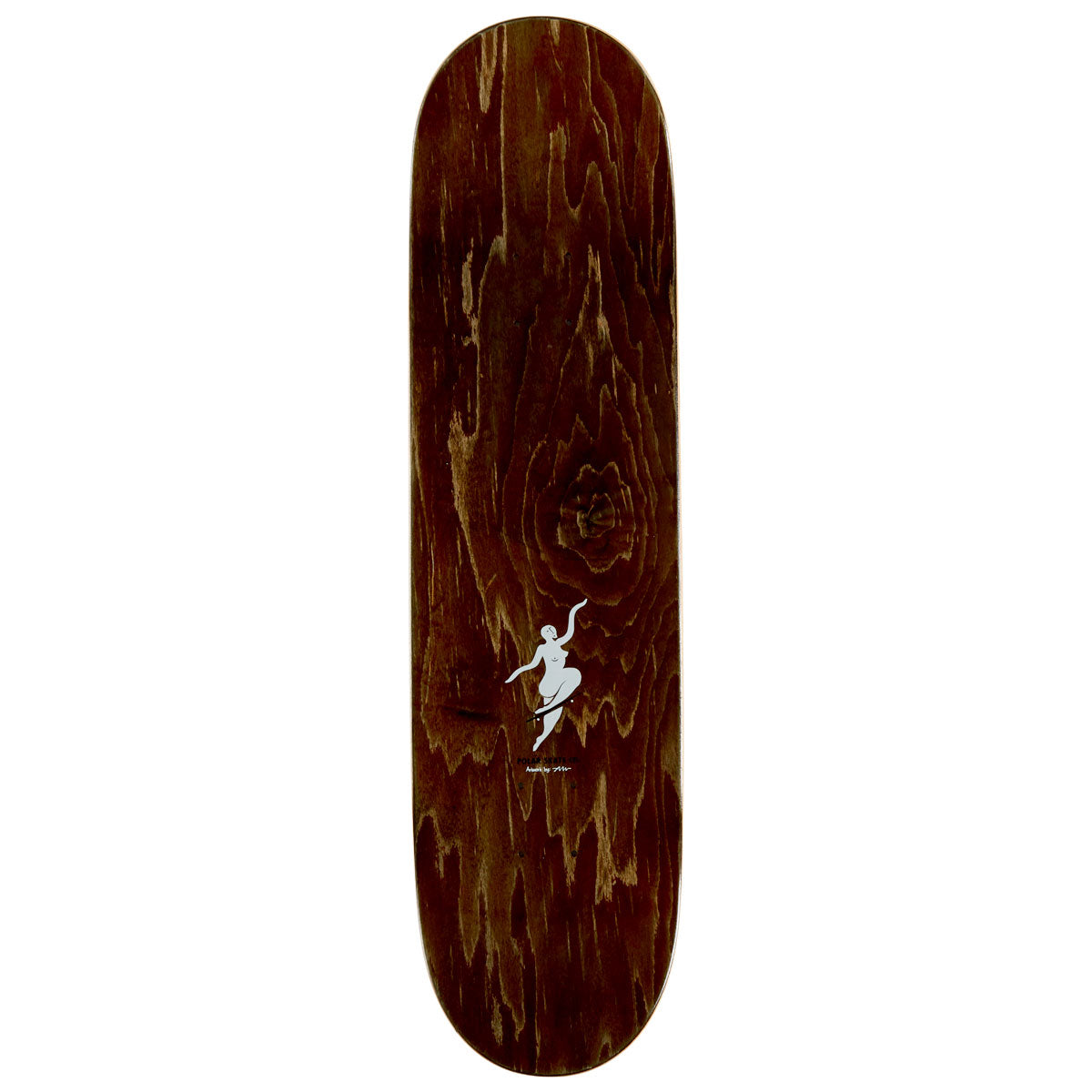 Polar No Comply Team Skateboard Deck - Charcoal - 8.25