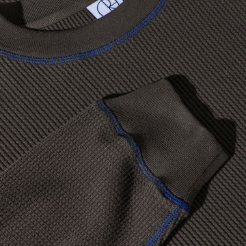 Polar Dylan Long Sleeve T-Shirt - Dirty Black/Blue