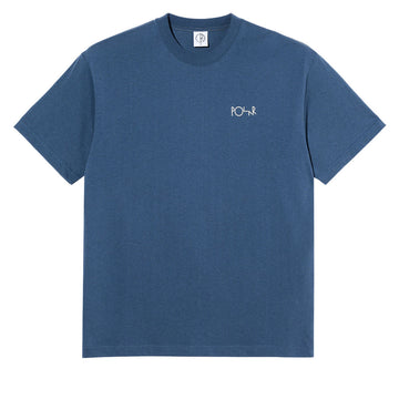 Polar Stroke Logo Contrast T-Shirt - Grey Blue