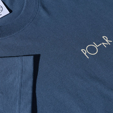 Polar Stroke Logo Contrast T-Shirt - Grey Blue