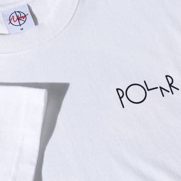 Polar Martas Roses Fill Logo T-Shirt - White