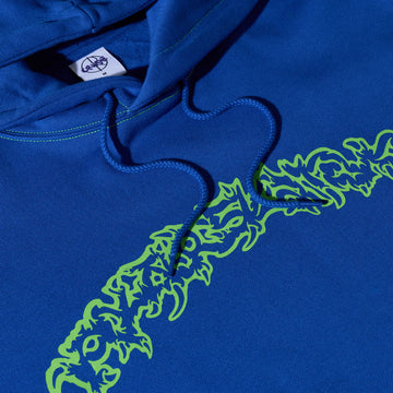 Polar Crude Logo Contrast Dave Hoodie - Egyptian Blue
