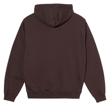 Polar Crude Logo Contrast Dave Hoodie - Chocolate