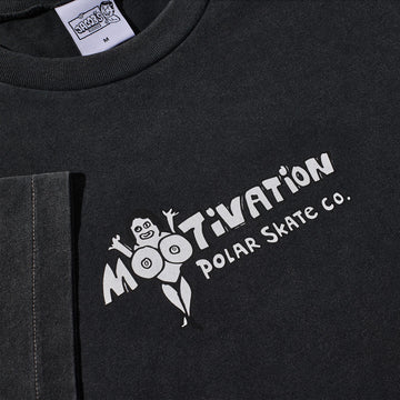 Polar Motivation Band T-Shirt - Silver Black