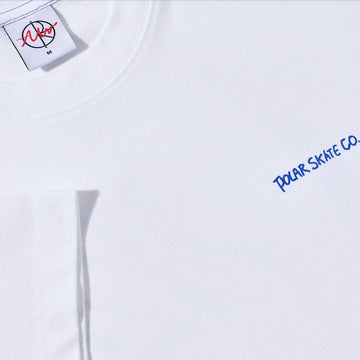 Polar Doodle Contrast T-Shirt - White/Ultramarine