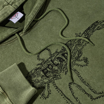 Polar Soul Acid Frank Hoodie - Army Green