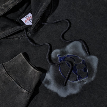 Polar Metal Logo Dave Hoodie - Silver Black