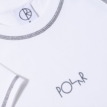 Polar Womens Script Logo Baby T-Shirt - White/Graphite