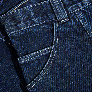 Polar Jiro Shorts - Dark Blue/White Stitching