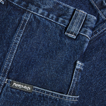 Polar Jiro Shorts - Dark Blue/White Stitching