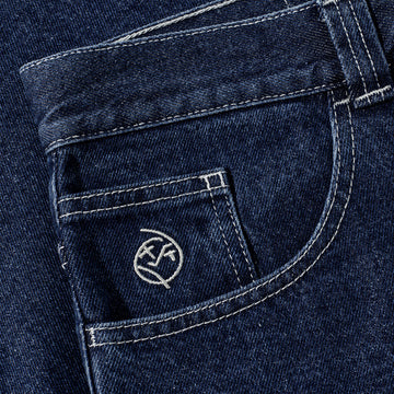 Polar Big Boy Shorts - Dark Blue/White Stitching