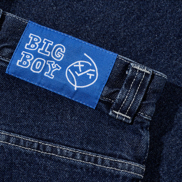 Polar Big Boy Shorts - Dark Blue/White Stitching