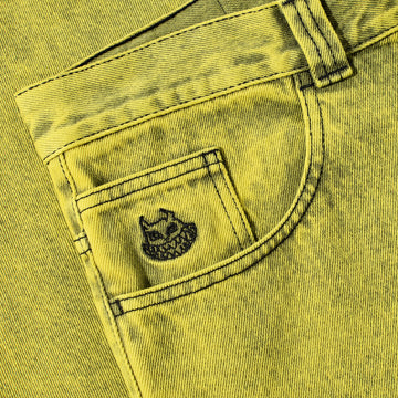 Polar Demon Child Big Boy Jeans - Lemon Black