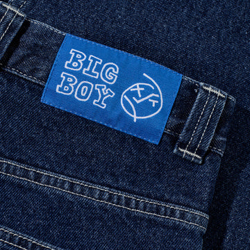 Polar Big Boy Jeans - Dark Blue/White Stitching