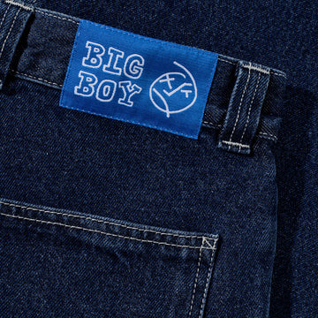 Polar Big Boy Work Pants - Dark Blue/White Stitching