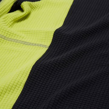 Polar Grid Fleece Sweater - Black/Chartreuse
