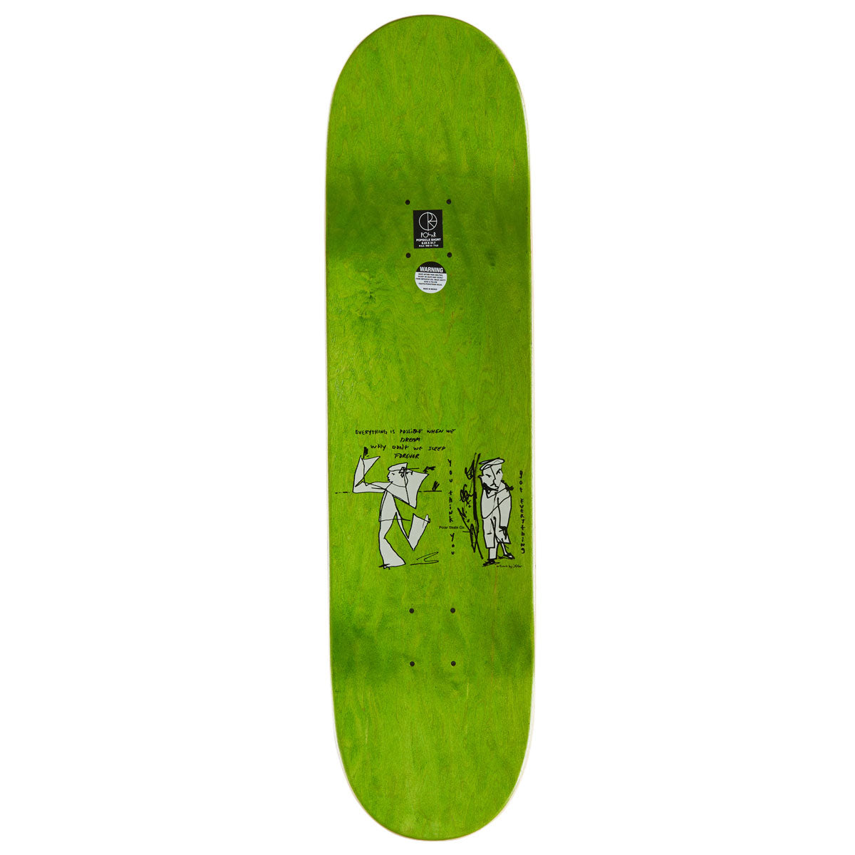 Polar　8.25 Polar Team Alv Sleep Forever Skateboard Deck - 8.25