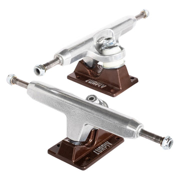 Lurpiv 3 Hollow Skateboard Trucks - Polished/Brown - 155mm
