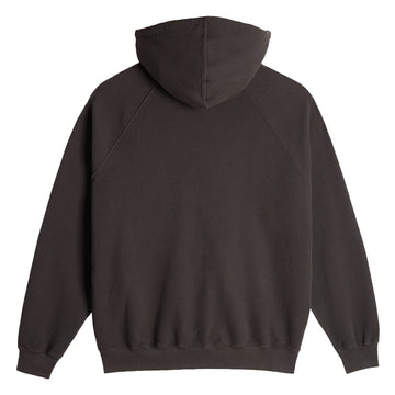 Polar Waffle Zip Hoodie - Dirty Black