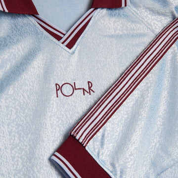 Polar Davie Long Sleeve Shirt - Sky Blue/Wine