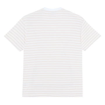 Polar Stripe T-Shirt - White/Taupe