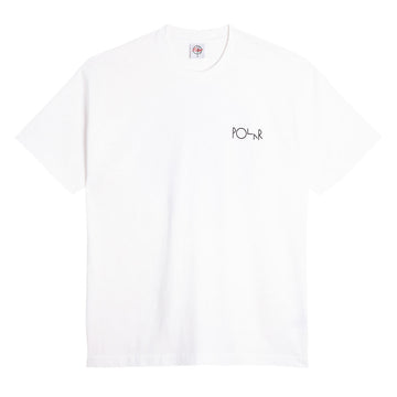 Polar Klez Crossing Fill Logo T-Shirt - White