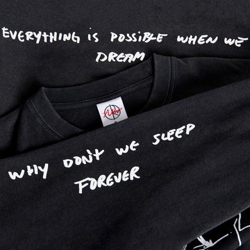 Polar On Repeat Long Sleeve T-Shirt - Silver Black
