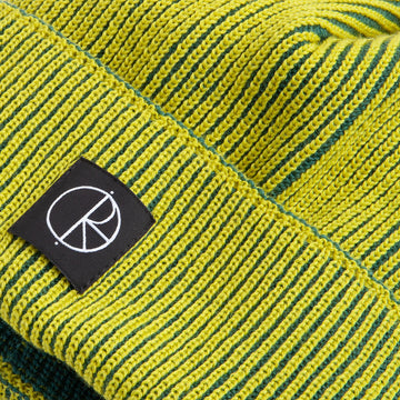 Polar Lines Merino Beanie - Chartreuse/Army Green