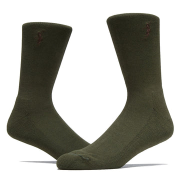 Polar No Complies Forever Business Socks - Army Green/Brown
